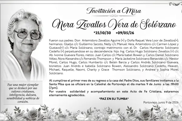 MISA NORA ZEVALLOS VERA