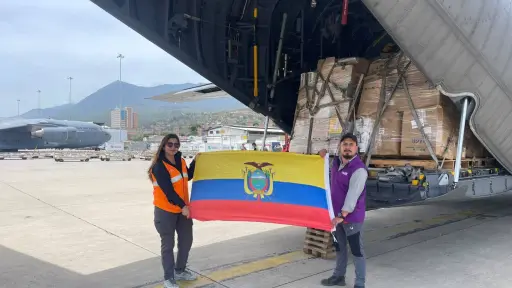 Ecuador despliega ayuda humanitaria de emergencia hacia Venezuela tras sismos