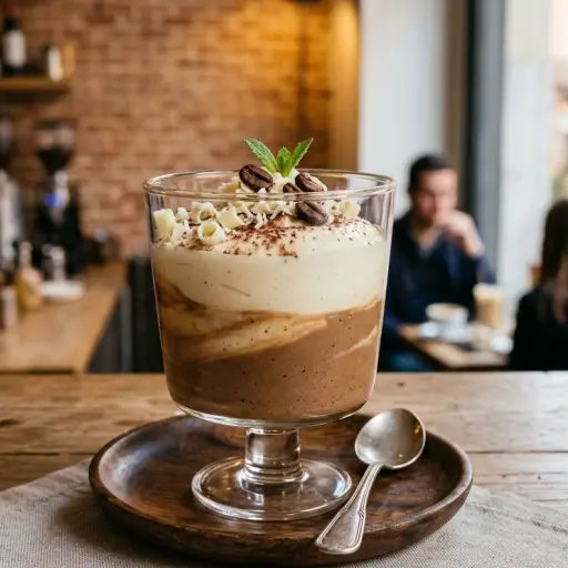 El secreto para lograr un mousse de café y chocolate blanco con textura perfecta