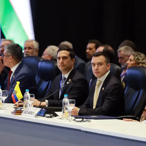 Daniel Noboa llama a unir a América Latina contra el narcoterrorismo en la Cumbre del Mercosur
