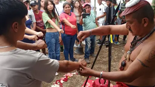 “El libro viviente se está yendo”: la advertencia del poné tsáchila Flabio Calazacón sobre un conocimiento que podría desaparecer