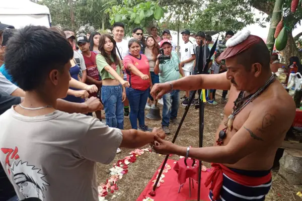 El poné tsáchila Flabio Calazacón. ,Diario Centro