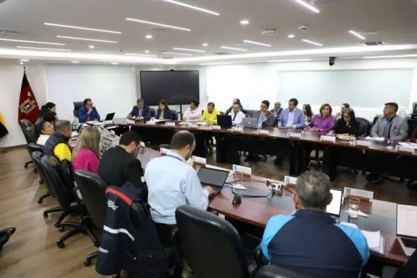 La reunión mantenida en Quito. ,Cortesía