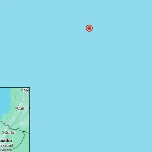 Temblor en Ecuador: el sismo fue de 3,7 grados de magnitud y se registró frente a las costas de Esmeraldas