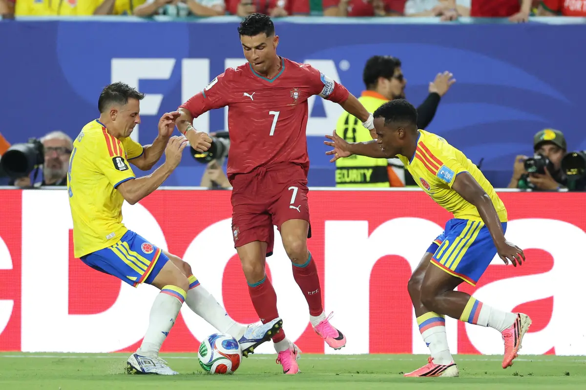 Cristiano Ronaldo no le pudo marcar a Colombia