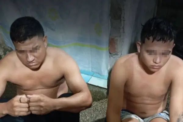 Los dos detenidos por las Fuerzas Armadas durante el operativo contra la estructura de Los Choneros. ,Foto: X Policía Nacional 