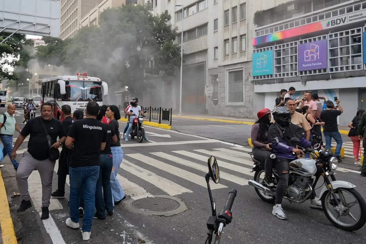 Cientos de personas evacuaron edificios y locales comerciales en el centro de Caracas tras el terremoto registrado en Venezuela., Foto: Agencias