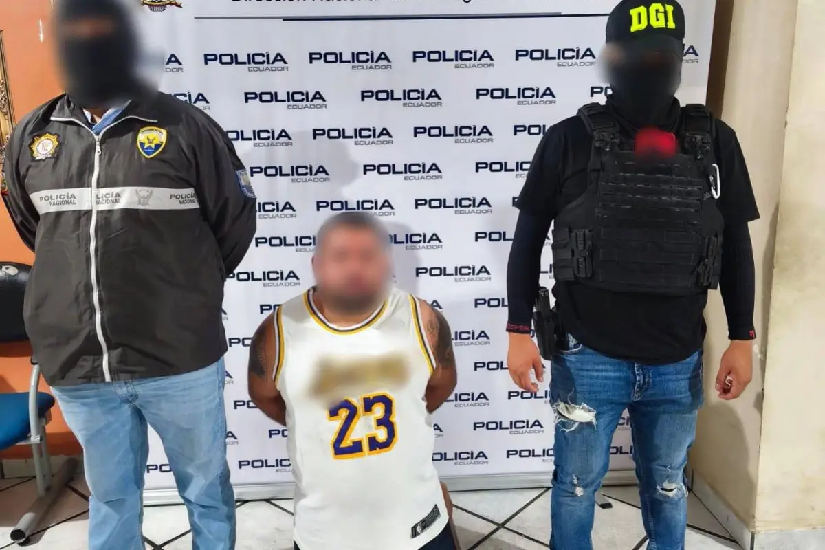 El sospechoso capturado fue puesto a órdenes de las autoridades judiciales., Policía Nacional
