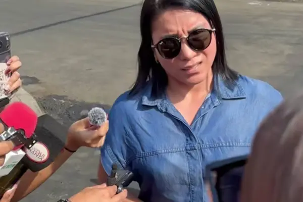 Eliana Zambrano, directora de Obras Públicas del Municipio de Manta. ,Captura de vídeo 