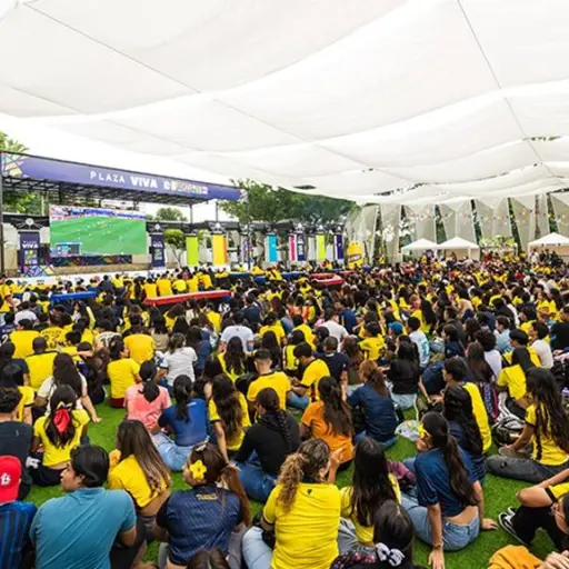Miles de aficionados celebraron la clasificación de Ecuador en espacios públicos de Guayaquil