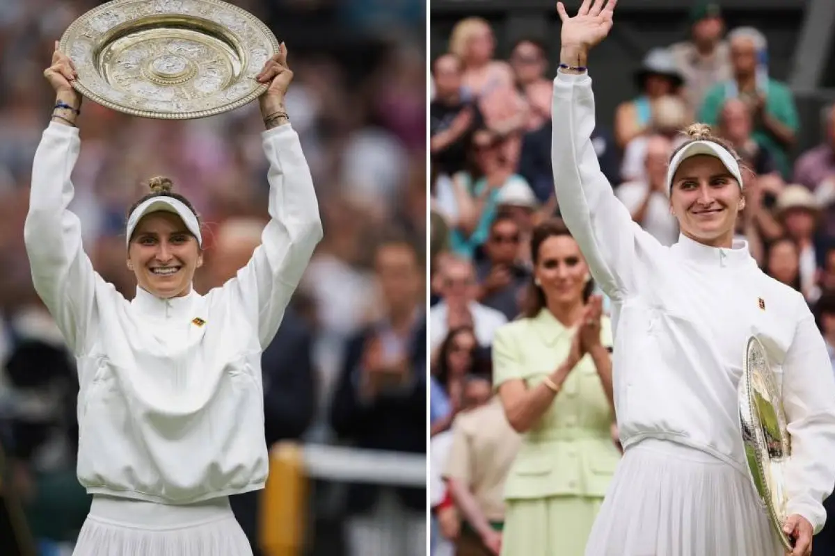 La tenista checa Marketa Vondrousova ganó el Wimbledon en 2023.