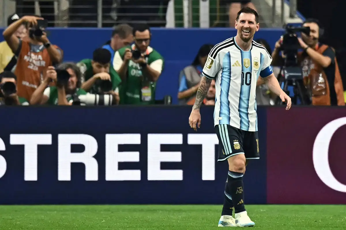 Lio Messi es el máximo goleador de la historia de los Mundiales., Paul ELLIS/AFP.
