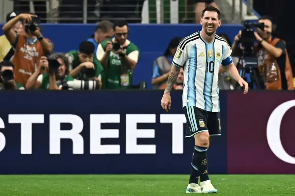 Lio Messi es el máximo goleador de la historia de los Mundiales. ,Paul ELLIS/AFP.