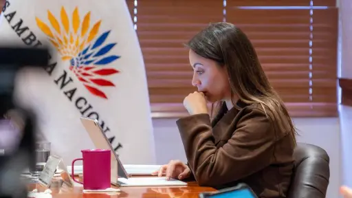 Asamblea Nacional otorga 60 días a Mishel Mancheno para definir la agenda parlamentaria que guiará su gestión