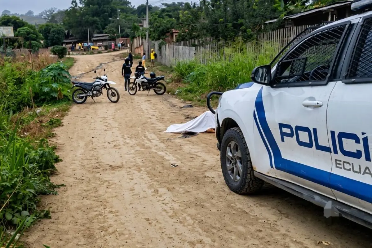 La Policía acudió al sitio del hallazgo de los tres cadáveres para encargarse de las investigaciones., Redes