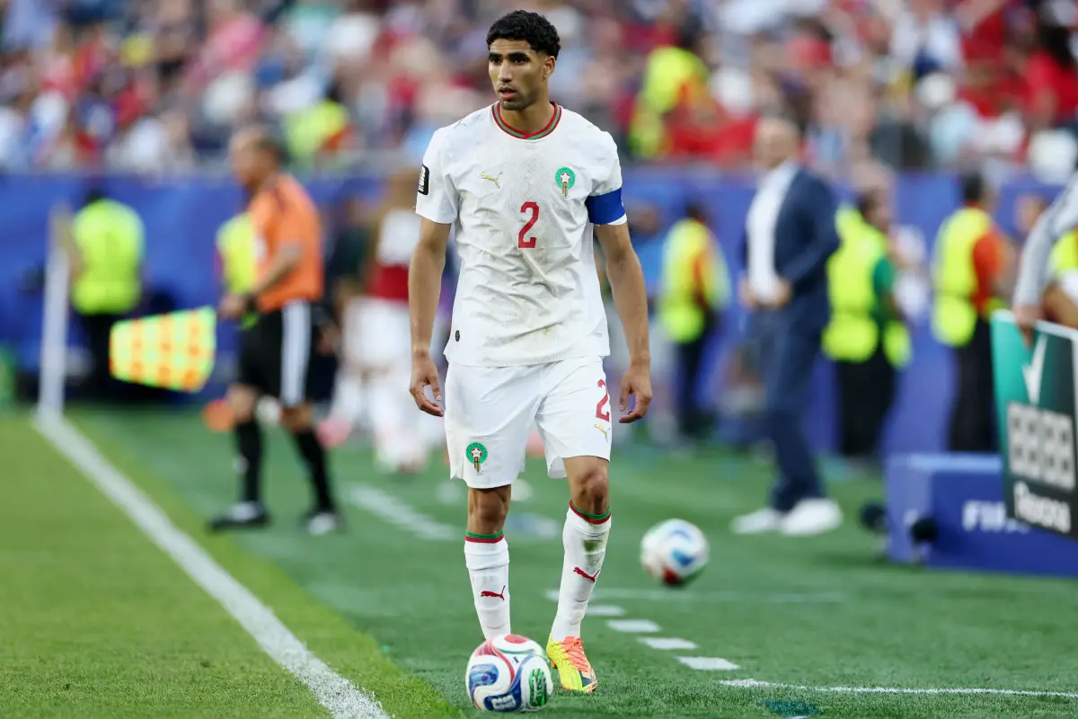 Achraf Hakimi pieza fundamental en el combinado marroquí., Foto por FRANCK FIFE / AFP