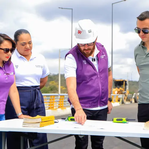 Puente Quimís, al 85%: así fue la inspección del presidente Daniel Noboa en Jipijapa, Manabí