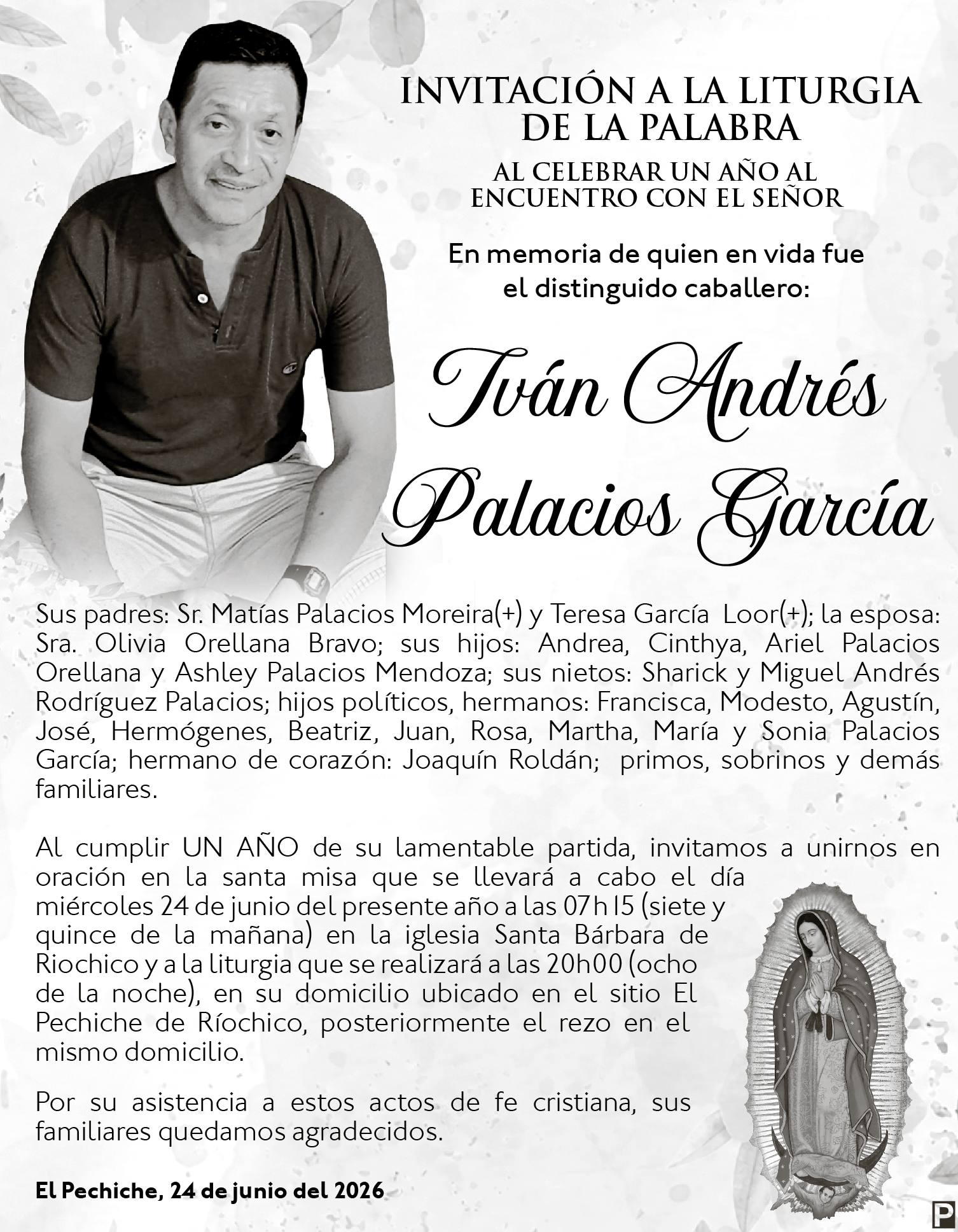 MISA IVAN ANDRES PALACIOS GARCIA, Medios Ediasa