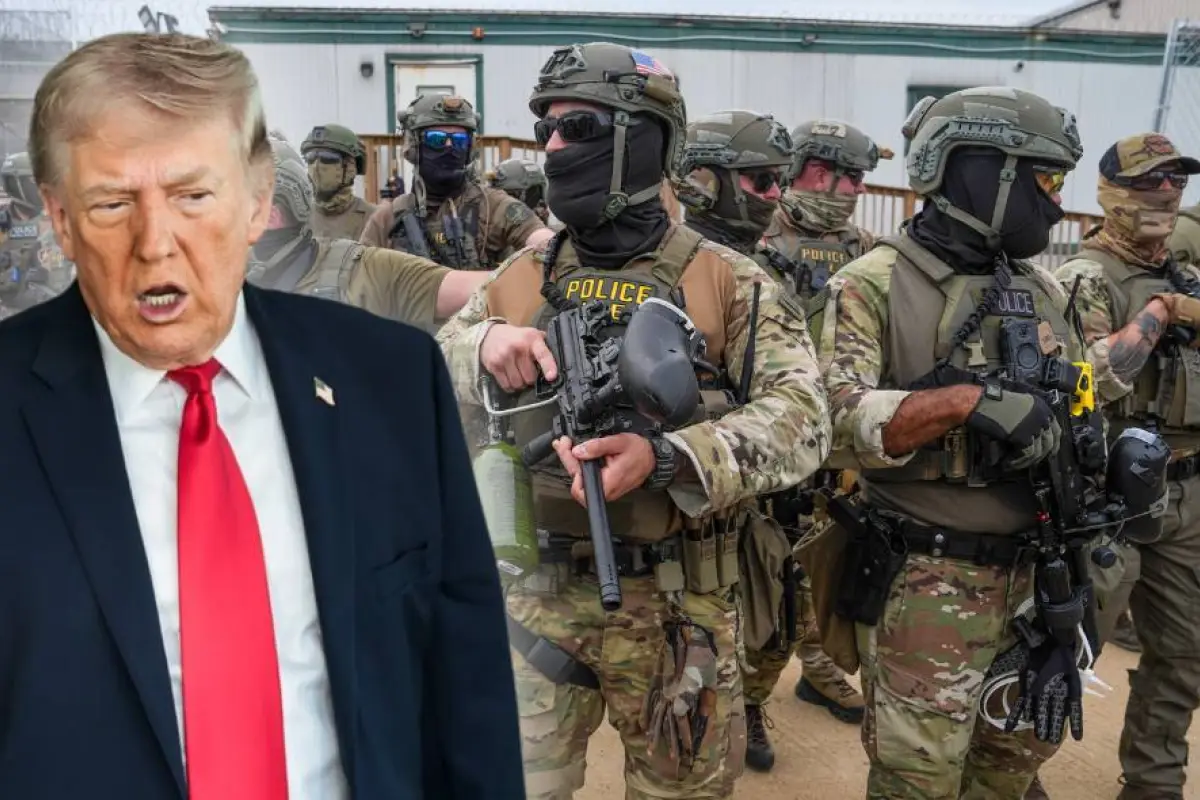 Donald Trump salió en defensa de los agentes del ICE.