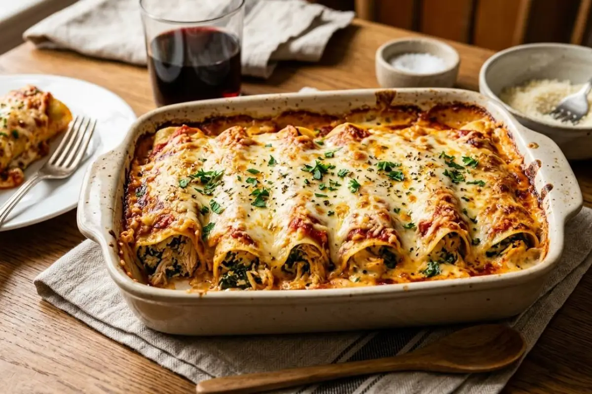 Los canelones de pollo son fáciles y rápidos de preparar. 