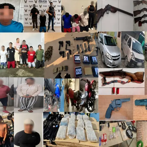 Operativo Apolo 29 deja 19 detenidos y más de 75 kilos de droga decomisados en Guayas