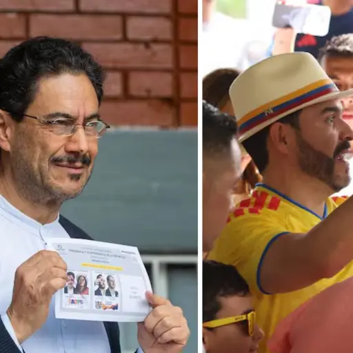 Iván Cepeda y Abelardo de la Espriella votan en la segunda vuelta presidencial de Colombia