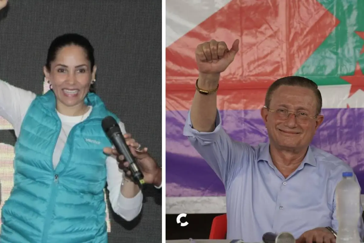 Luisa González y Agustín Casanova, dos aspirantes a la Prefectura de Manabí., El Diario