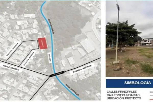 Sector El Salto de Andrés de Vera, en Portoviejo contará con parque lineal, vías y espacio deportivo