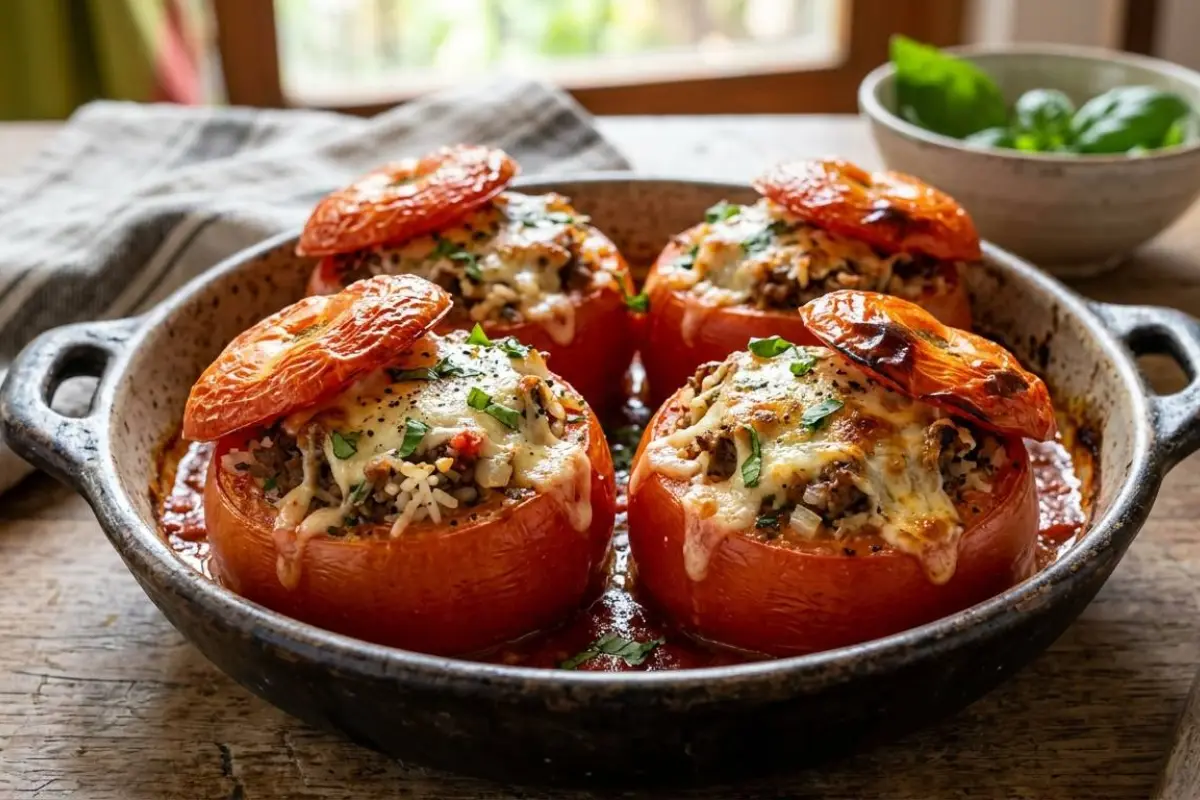 Los tomates rellenos son fáciles de preparar y muy nutritivos. 