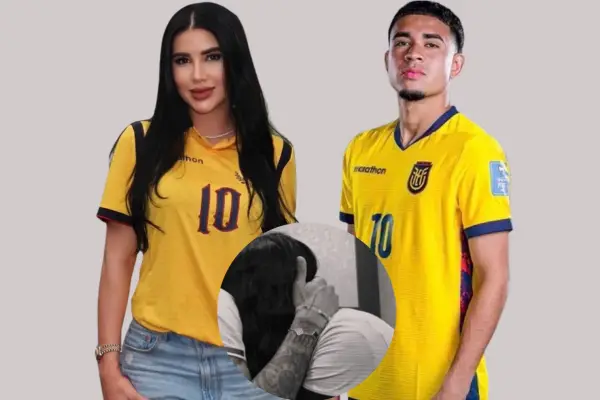 Kendry Páez compartió una fotografía abrazando a la influencer colombiana Karla Paola. ,Foto composición