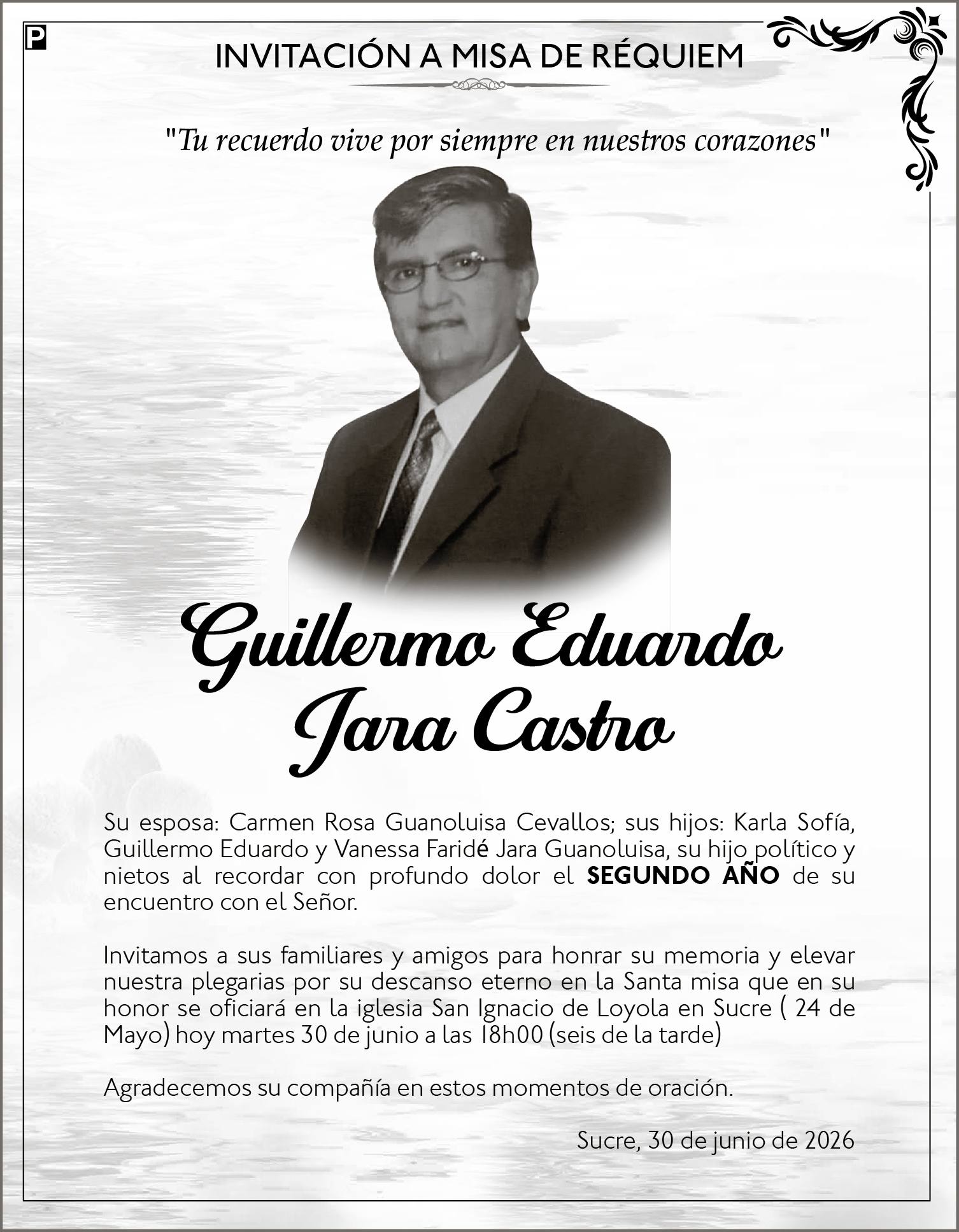 MISA GUILLERMO JARA CASTRO, Medios Ediasa