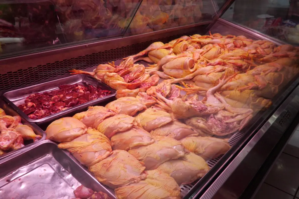 En varios frigoríficos de Portoviejo se visualiza más abundancia de pollo y carne de cerdo, la carne de res ha disminuido su exhibición en las vitrinas