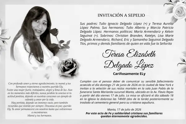 TERESA ELIZABETH DELGADO LOPEZ ,medios ediasa