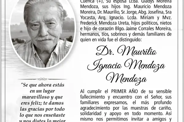 Misa Dr. Maurilio Ignacio Mendoza Mendoza ,Medios Ediasa