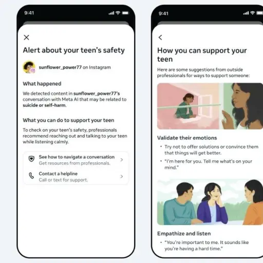 Meta AI enviará alertas a padres cuando adolescentes hablen de temas sensibles