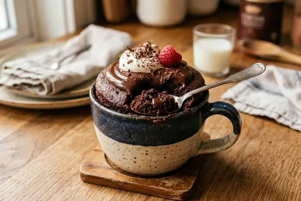 El mug cake es delicioso y fácil de preparar. 