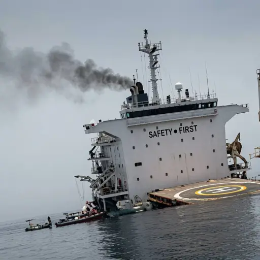 Un buque granelero se hundió en el golfo Pérsico tras colisionar con otro barco, en el sur de Irán