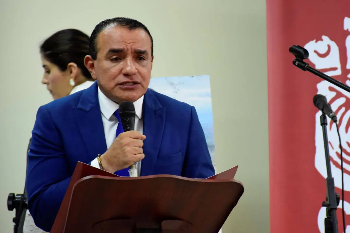 El alcalde de Portoviejo, Javier Pincay, en uno de los eventos., El Diario