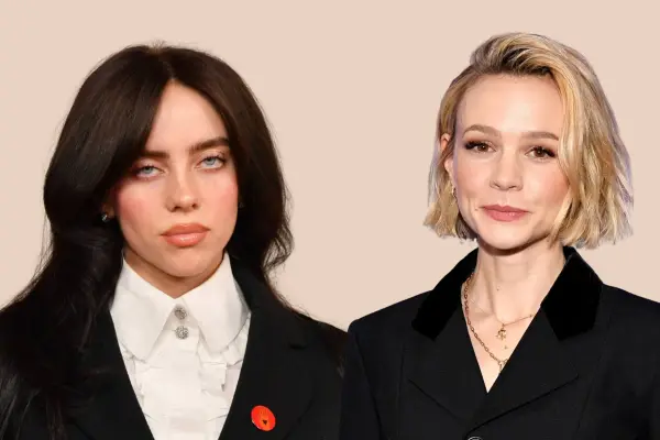 Billie Eilish debutará como protagonista de un largometraje en The Bell Jar, película que también contará con la participación de la actriz británica Carey Mulligan. ,Foto composición