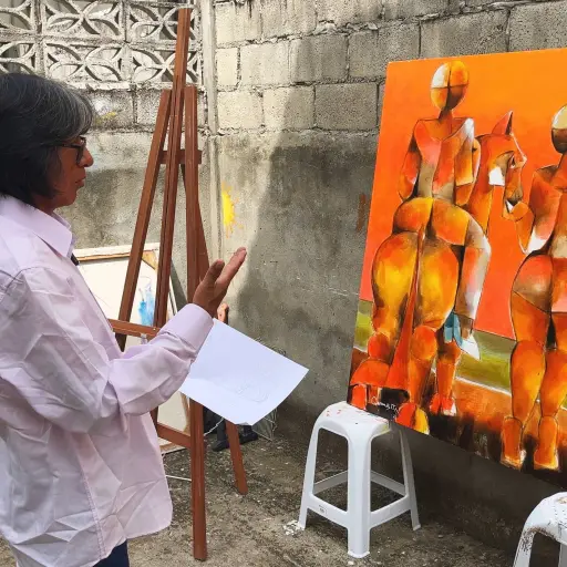 El pintor ecuatoriano Olmedo Quimbita llevará ‘Tiempo sin Tiempo’ a Lima