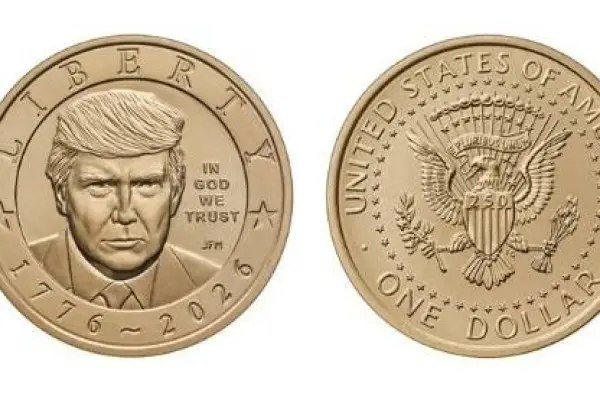 Donald Trump moneda de un dólar