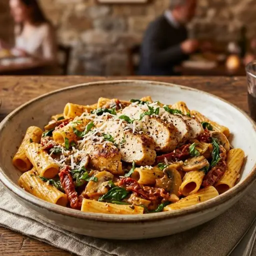 Descubre cómo lograr una pasta a la Toscana súper cremosa en minutos