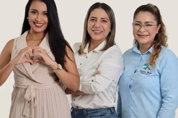 Las actuales concejales de Manta que buscan la reelección. ,El Diario