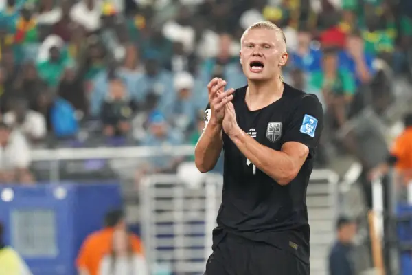 Haaland en un partido del Mundial 2026. ,Williams Paladines/El Diario.