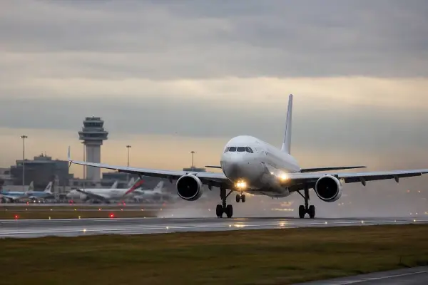 Foto de archivo de un avión aterrizando utilizada con fines de graficar la nota informativa. ,El Diario