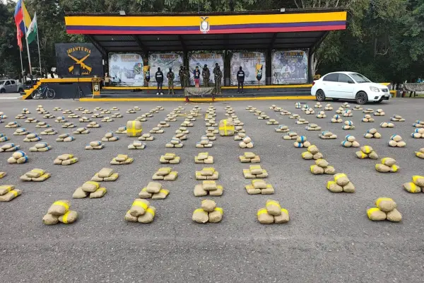La droga quedó bajo custodia luego de ser entregada a las autoridades judiciales. ,Cortesía