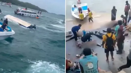 Mueren 15 personas al volcarse un barco turístico en Vietnam 