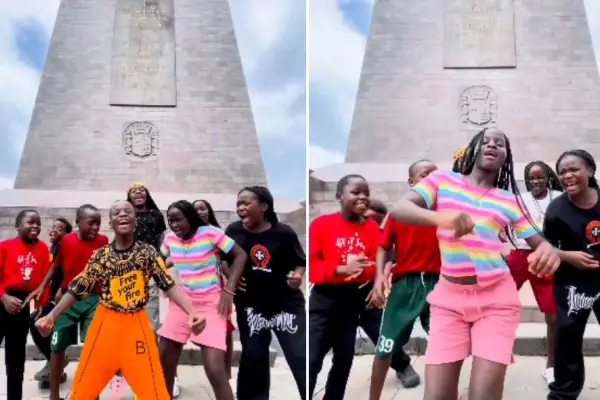 Los Ghetto Kids de Uganda están de visita en Ecuador y bailaron en la Mitad del Mundo