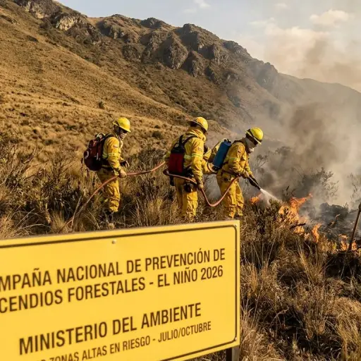 Autoridades alertan riesgo en la Sierra por el fenómeno de El Niño y clima seco