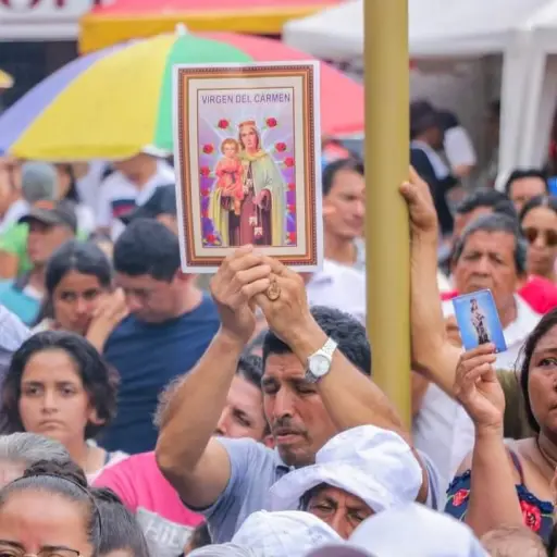 Novena, romerías, procesión y misa campal en honor a la Virgen del Carmen